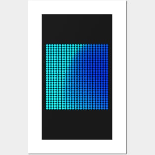 Dots color design aquamarine, green, blue Posters and Art